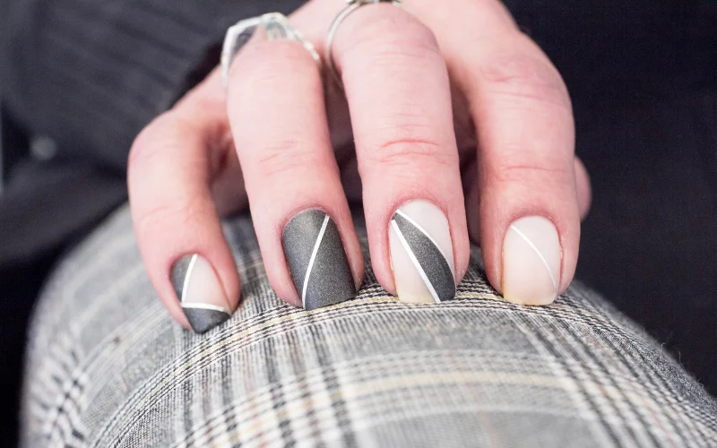 Geometric Nail Art