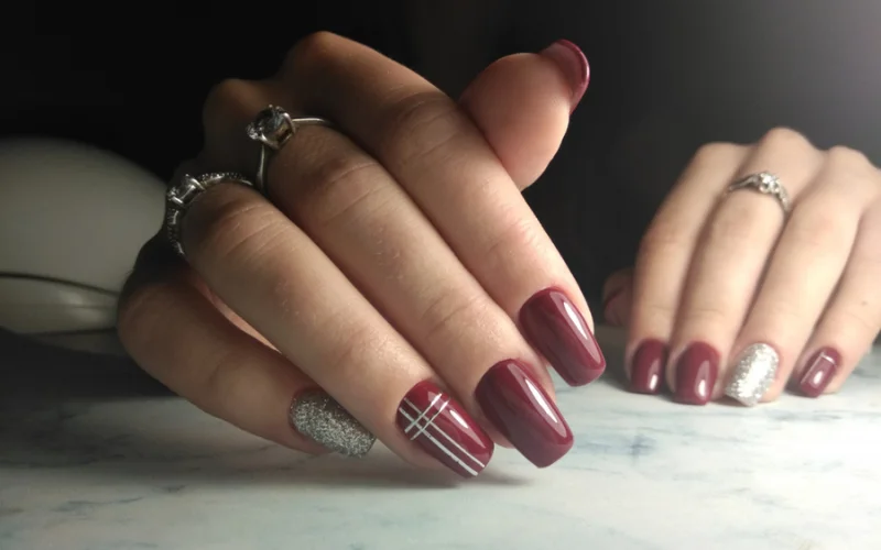 Burgundy Nail Designs