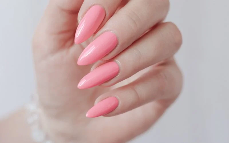 Pink Spring Nails
