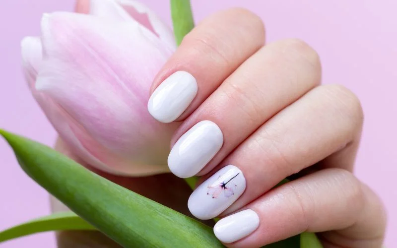 Pink Spring Nails