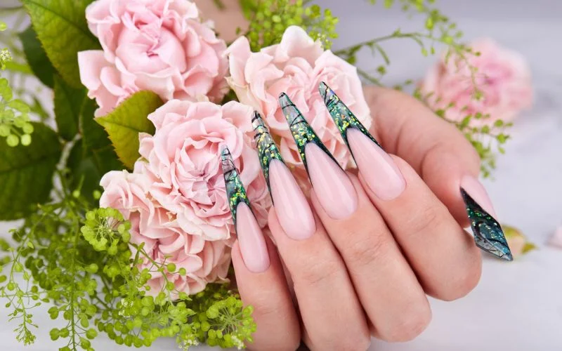 Pink Spring Nails