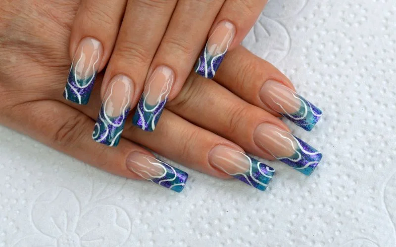 Water Marble Nails