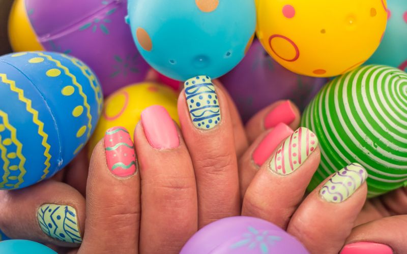 Colors Are Popular for Easter Nails