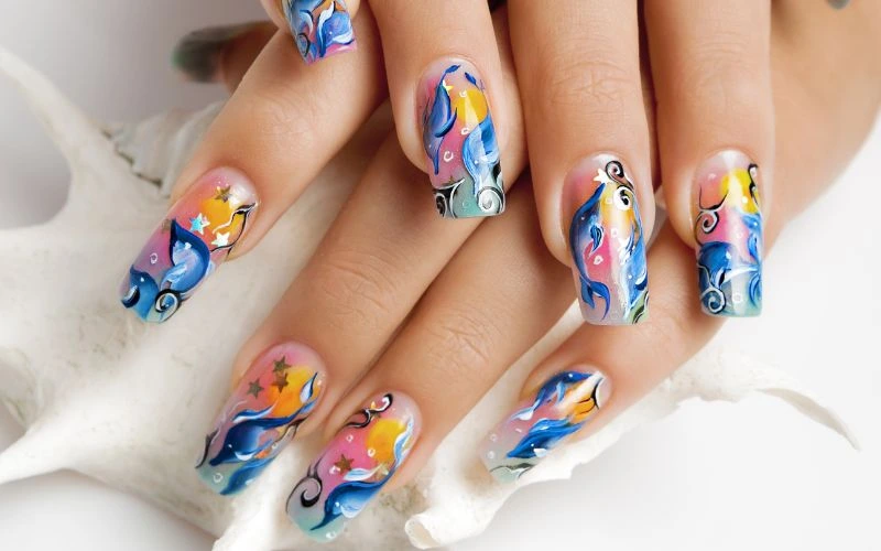 Abstract Nail Designs