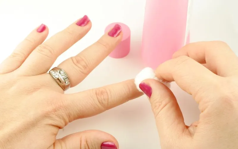 Pink and Blue Nails
