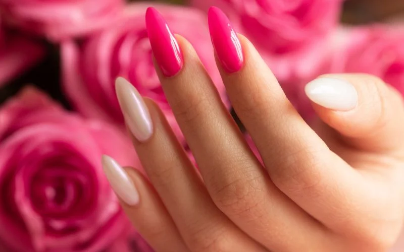 Floral Pink Nail Design Ideas