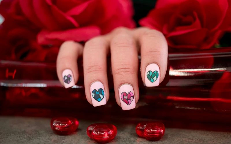 Heart Nails
