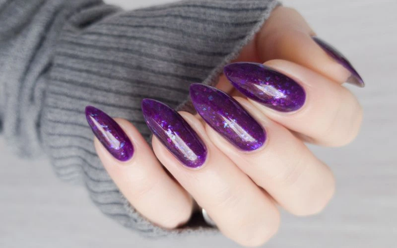 Purple Ombre Nails