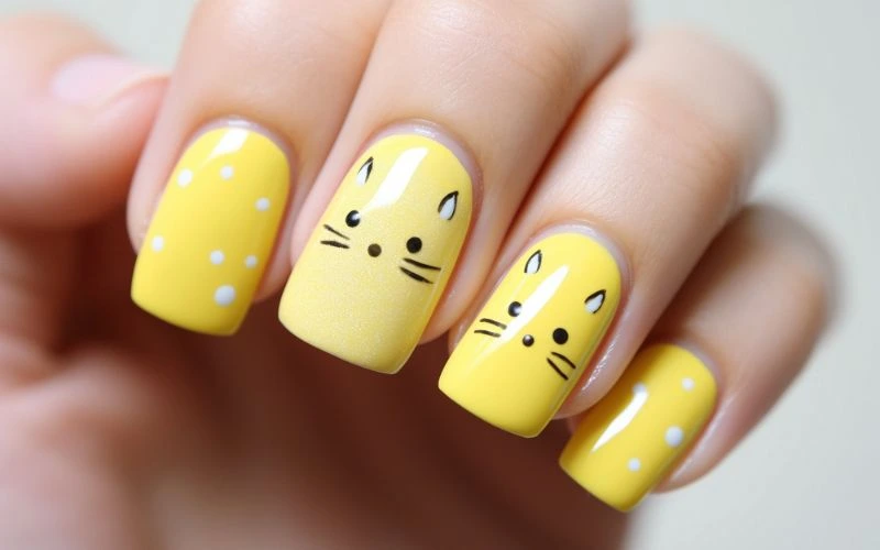 Yellow Summer Nails