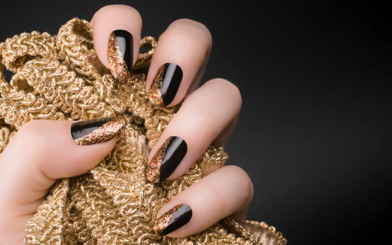 Black Prom Nails