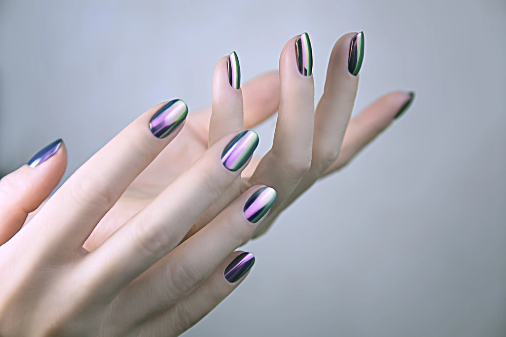 How Can I Create a Metallic Nail Design?