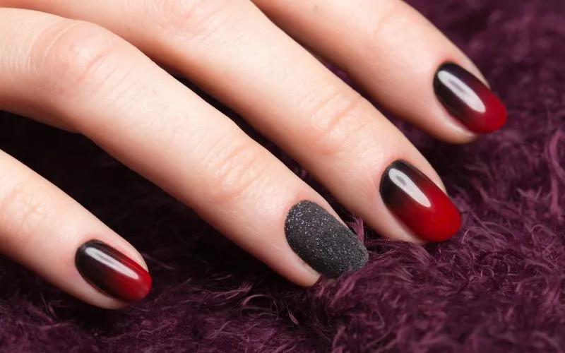 Maintain Black and Red Nails for Longer Wear