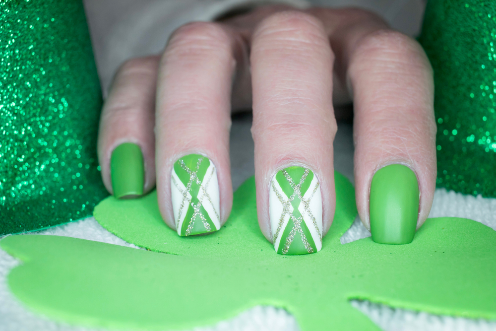 Different Styles of Shamrock Nail Design