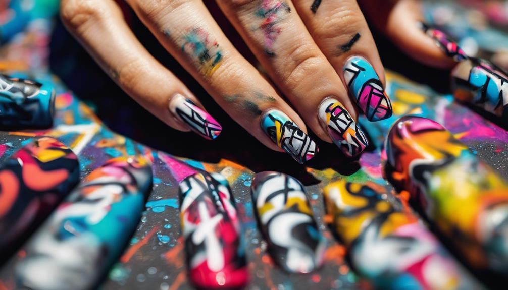 graffiti nail art designs