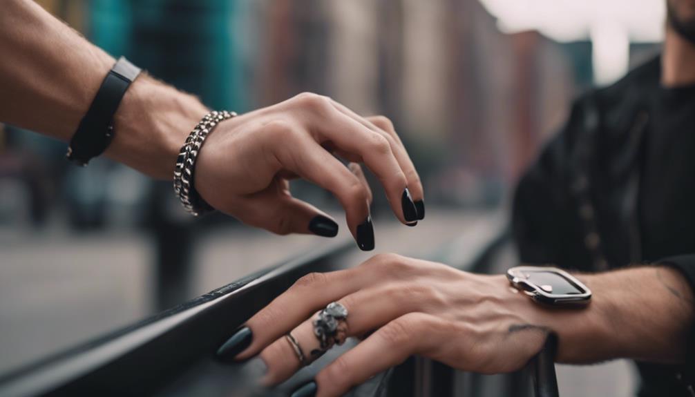 black nails