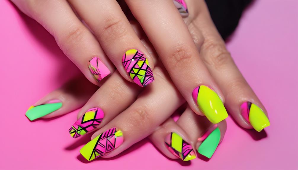 colorful and eye catching nails